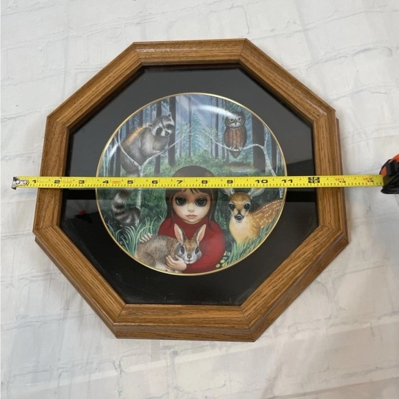 VTG. Margaret Keane Franklin Mint Plate Wendy's Wooded Wonderland Big Eye Eyes - Picture 7 of 12